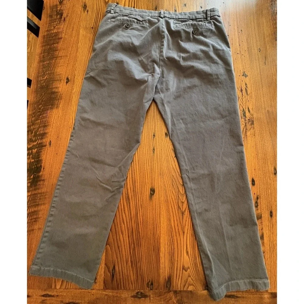 Banana Republic Mens Gray Chinos Pants 36x29 Straight Leg Dress Casual Comfort